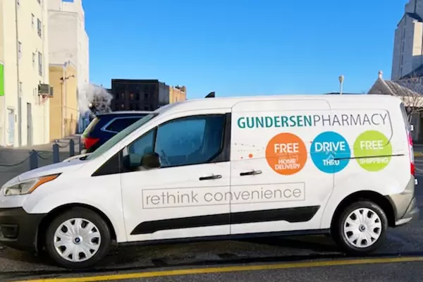 Gundersen Pharmacy Delivery Vehicle.
