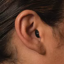 Picture of an in-the-canal hearing aid.