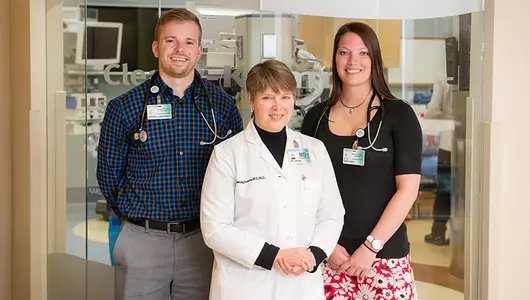 Kim Lansing, MD, PhD, Jordan Ludwigson, MD and Kara Kamps, MD