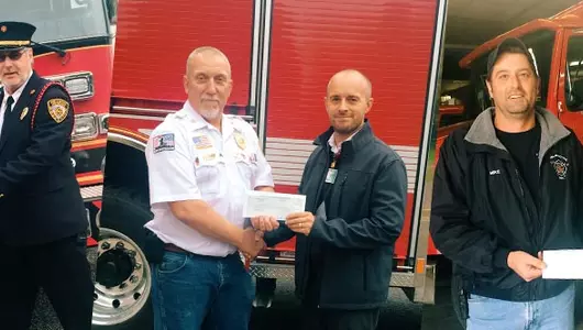 St. Joseph's Memorial Foundation makes donation to local fire dept.