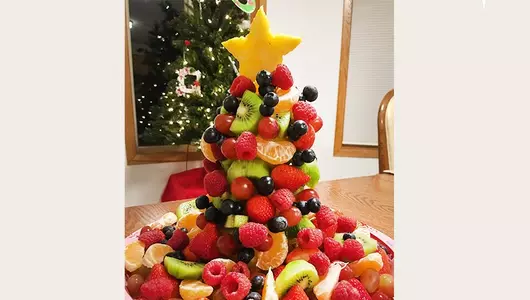 Christmas tree fruit centerpiece recipe