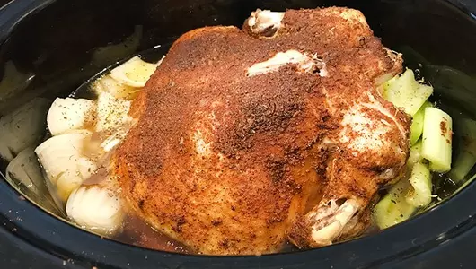 crockpot rotisserie chicken recipe