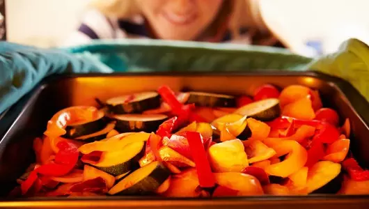 cooking roasted vegetables