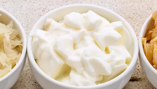 bowl of yogurt