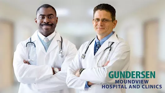 Gundersen surgeon Timothy Minus, DO, and Brad Maurhoff, PA-C