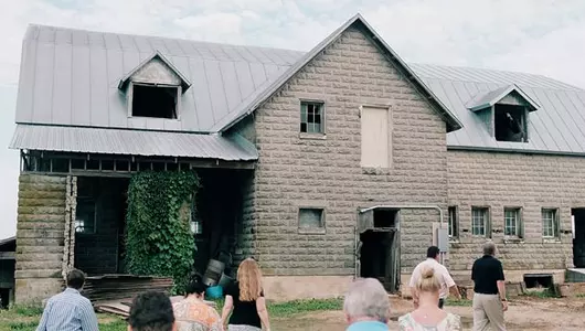 The Gundersen St. Joseph's Board of Directors July meeting had a very different feel to it. The board was hosted by Anne Marie Elwing and Kevin Walleser, owners of Wall-Stone Holsteins farm in De Soto, a 1,600 acre, 400-cow dairy farm with a historic connection to Gundersen Health System. 