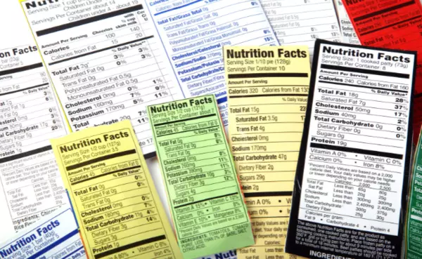 food label nutrition facts